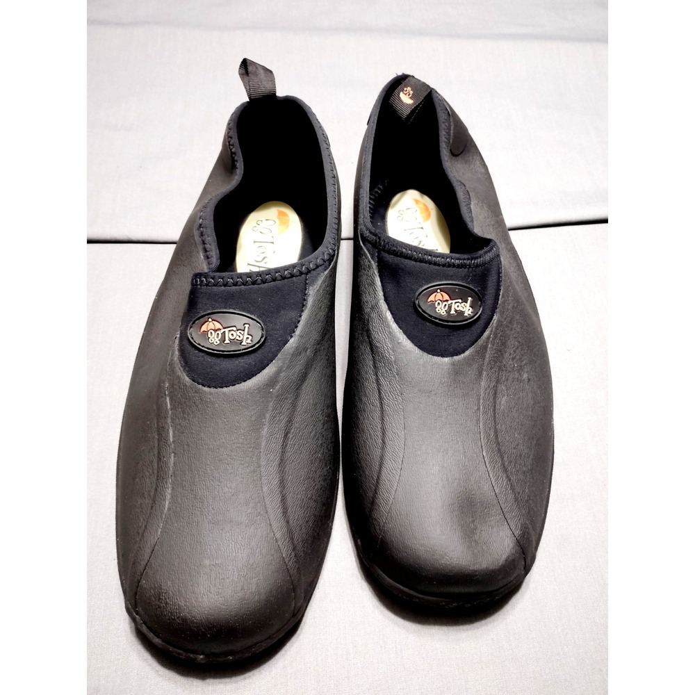 NWOT Tosh Overshoe Pull On Galosh 11-11.5 M Black Vulcanized Rubber (7164)‎